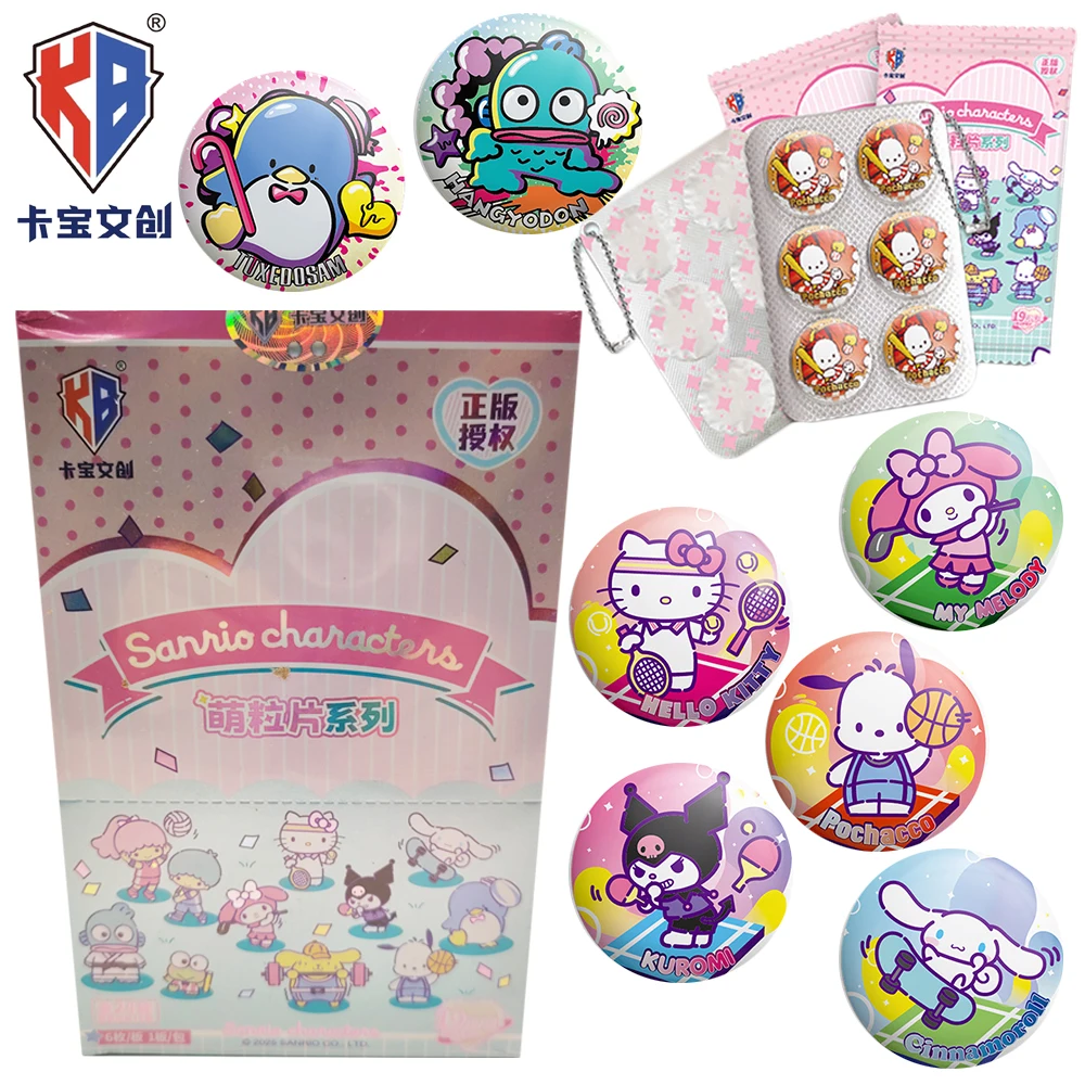 

Original Kabao Sanrio Anime Badges Kuromi My Melody Peripheral Tinplate Brooches Hat Bgs Accessories Surprise Gifts for Fans