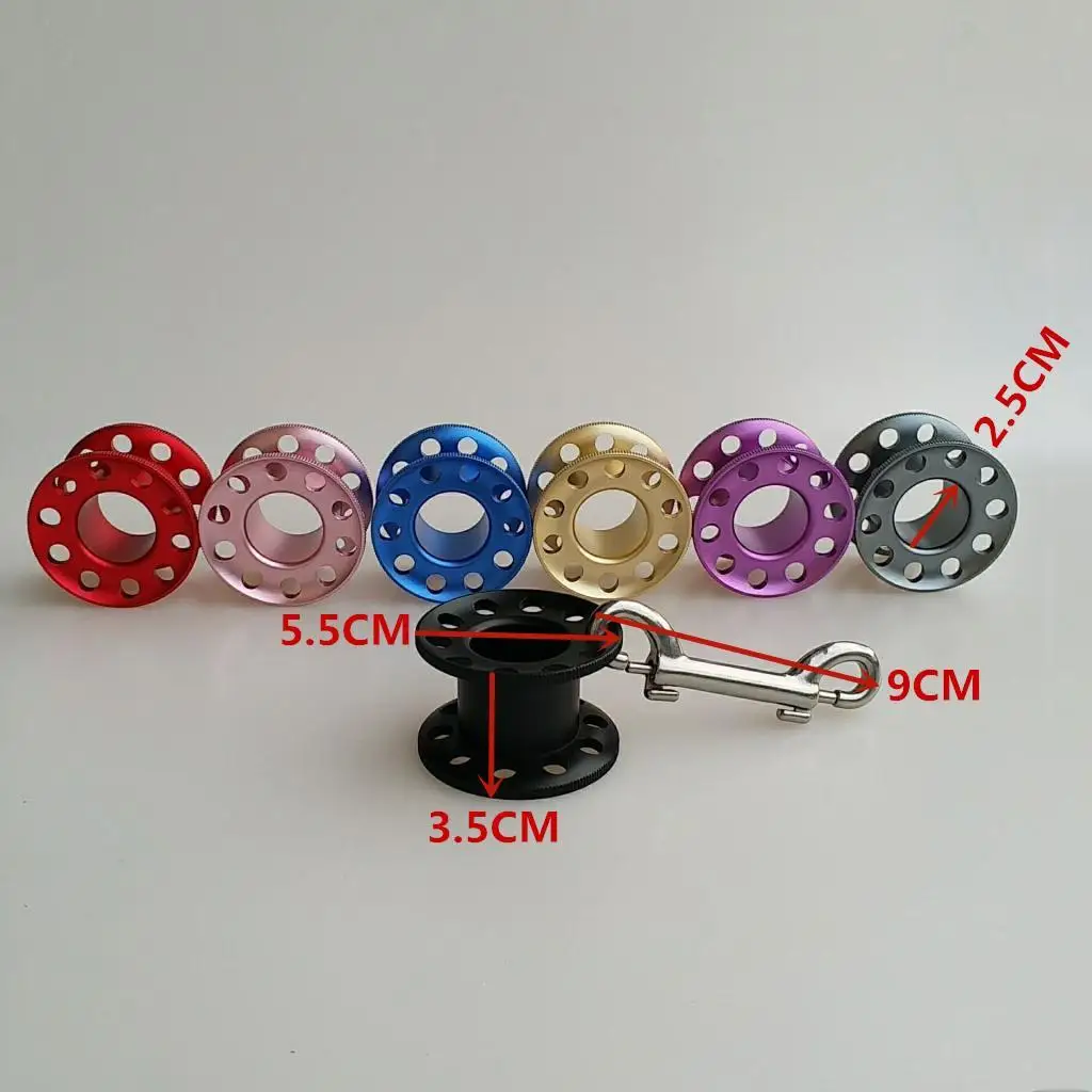 Safety Gear Gauges Accessory ABS Diving Finger Spool with Stainless Locking Reel for Underwater Activities view 5