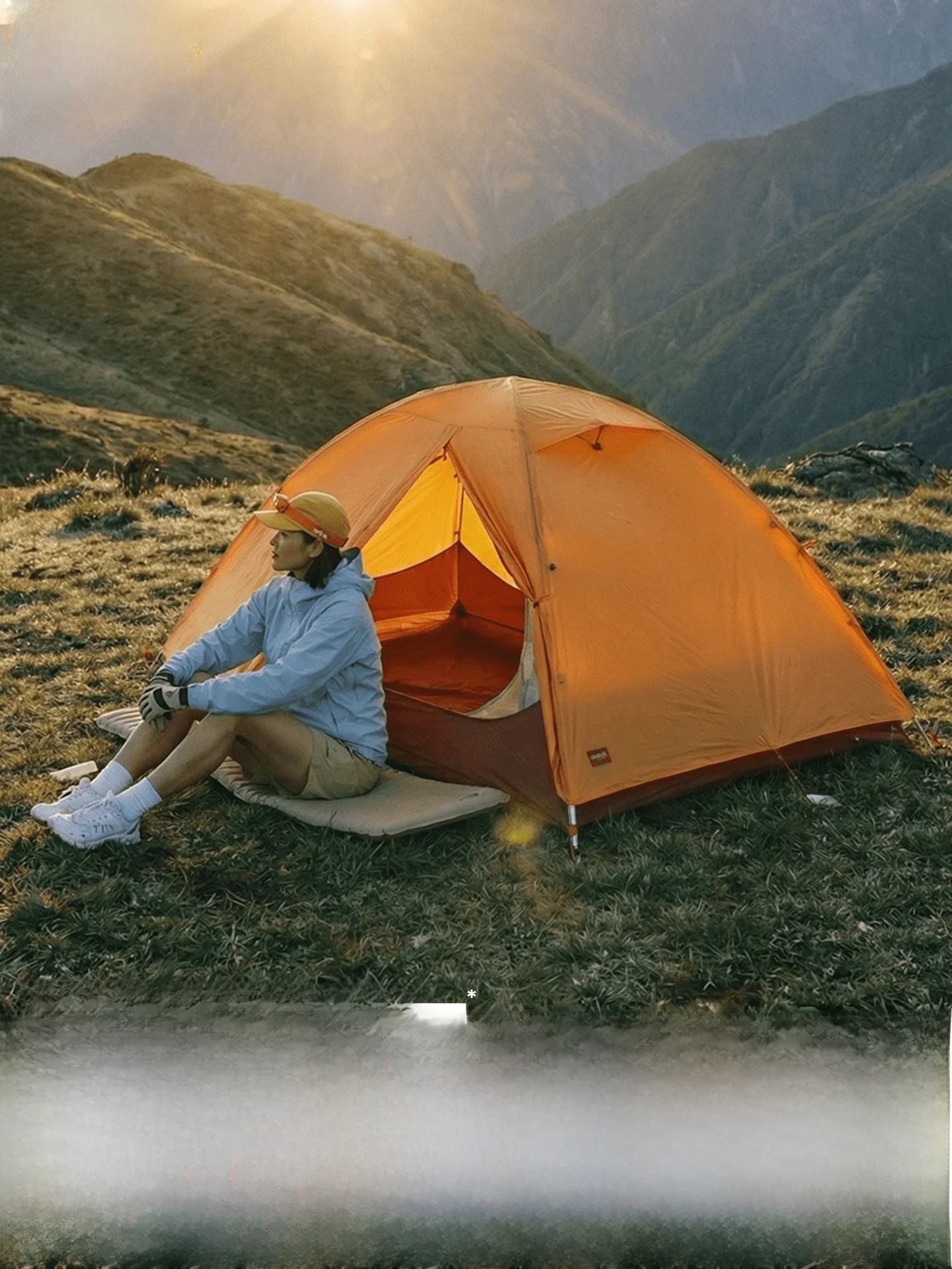 Lightweight Aluminum Pole Camping Tent Three Season Hiking Tent Professional Mountain Climbing Waterproof Rainproof Outdoor