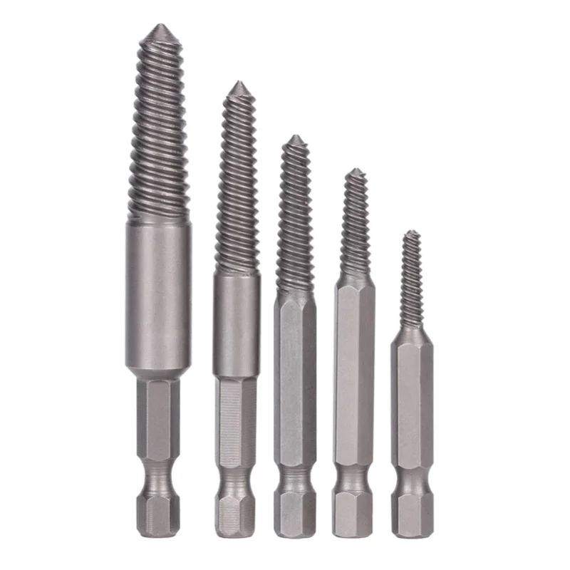 kit-extrator-de-parafusos-danificados-com-haste-hexagonal-e-dentes-finos-5-pecas-para-remocao-facil-de-parafusos-quebrados