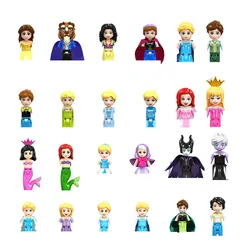 Girl Princess Mia Olivia Emma Andrea Martina Stephanie Kate Ursula Maleficent Model Building Blocks Enligthen Toys For Children