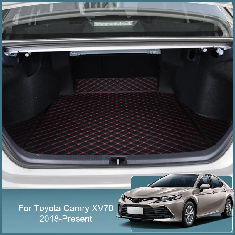 1pc Car Trunk Mat For Toyota Camry XV70 2018-2025 сетка в багажник авто коврики для автомобиля Cargo Liner Accessories Para Auto