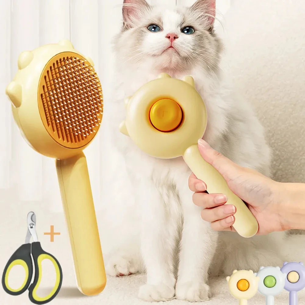 

2PC Pet Beauty Needle Brush Magic Massage Comb Hair Removal Device Pet Universal Cat and Dog Cleaning and Care Supplies