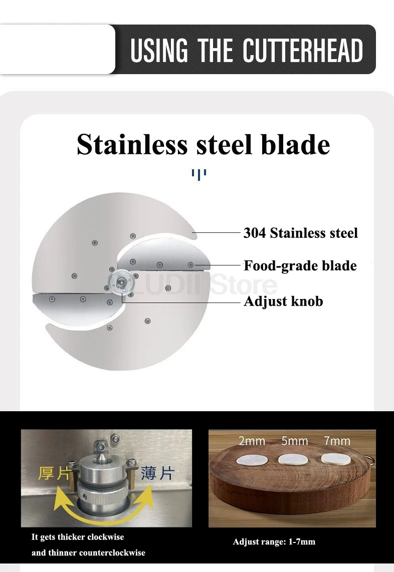 Krajalnica do warzyw Maszyna do krojenia warzyw Krajalnica do żywności Ostrze do szatkowania Akcesoria do robotów kuchennych