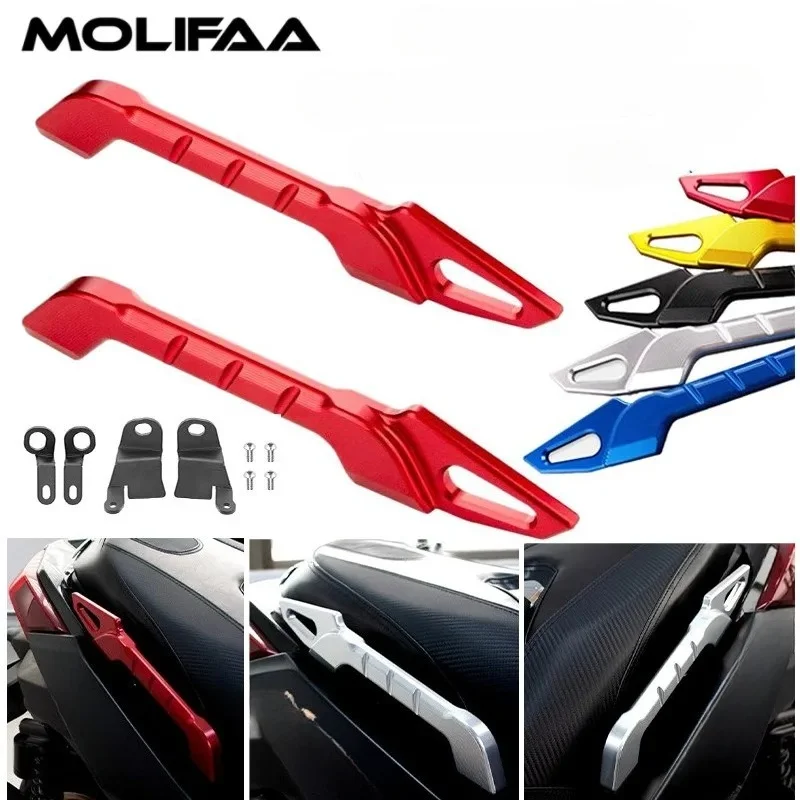 

Для Yamaha XMAX 300 250 125 400 2017-2024 V1 V2 крышка подлокотника заднего пассажира мотоцикла с ЧПУ подлокотник кронштейн сиденья аксессуары