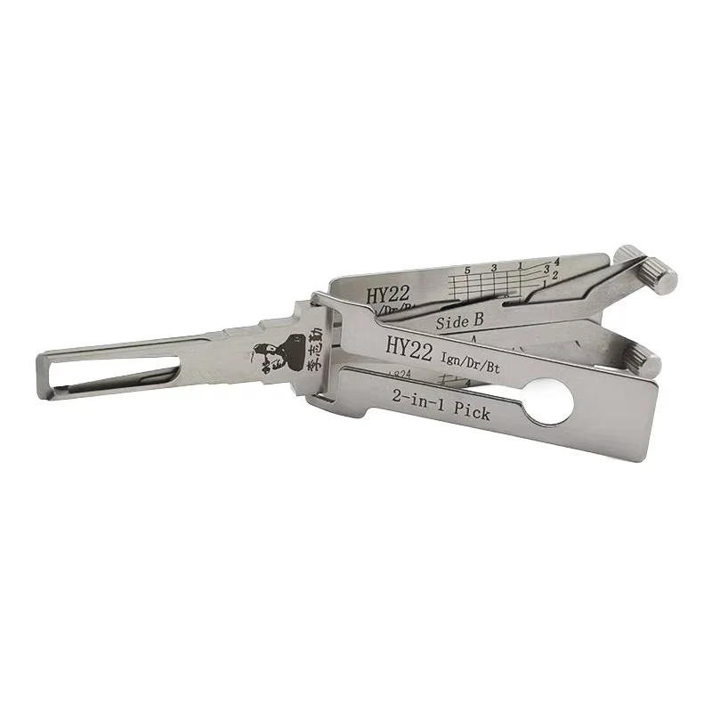 Original HY22 NEU Lishi 2-in-1 Pick/Decoder für Hyundai/Kia Schlossöffnungswerkzeug für Schlosser – Detail 4