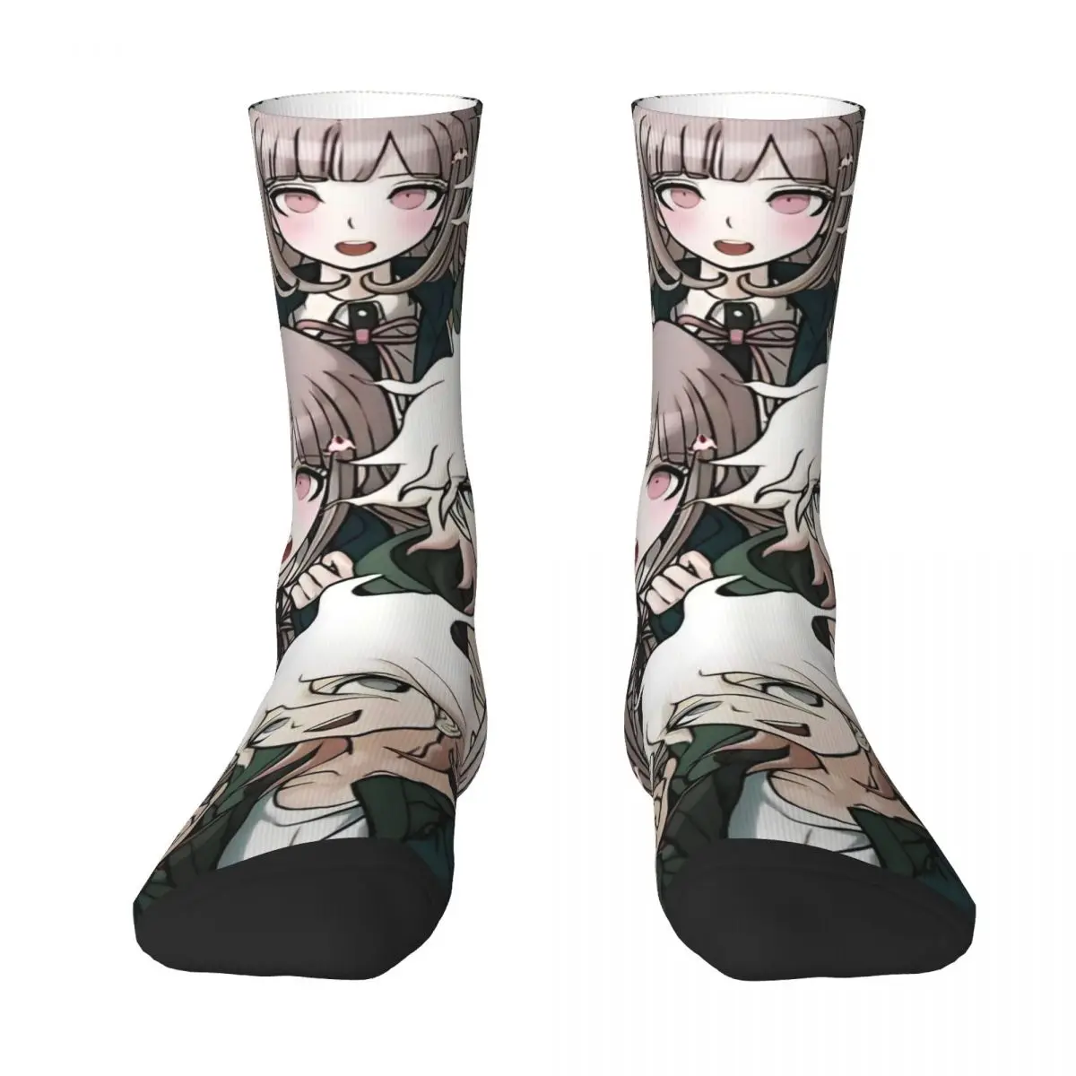 Nagito Komaeda Voice Socks Autumn Danganronpa Makoto Game Stockings Leisure Couple Warm Soft Socks Custom Running Non Slip Socks