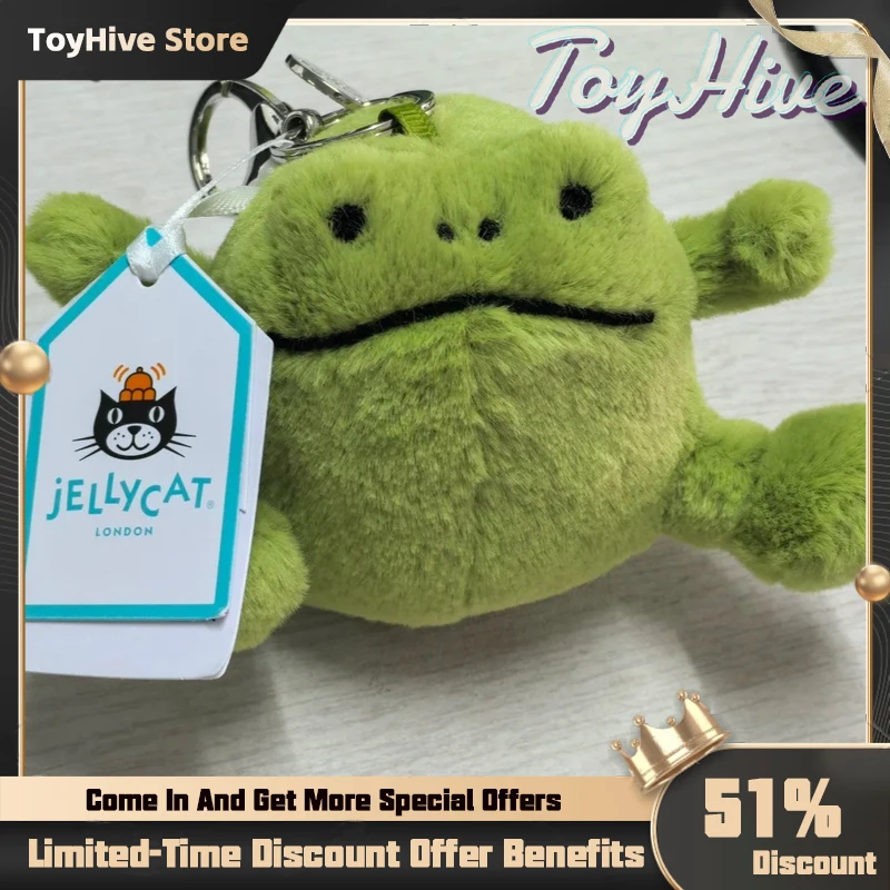 

В НАЛИЧИИ: JELLYCAT UK Милый плюшевый брелок-лягушка для сумки, плюшевая кукла-лягушка-тропиногая лягушка, подарок на день рождения и Рождество