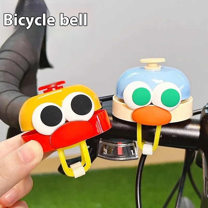 Sinos de bicicleta ruidosos dos desenhos animados para scooters de bicicletas mtb-acessórios de ciclismo bonitos tom de sino super sonic para pedal de energia