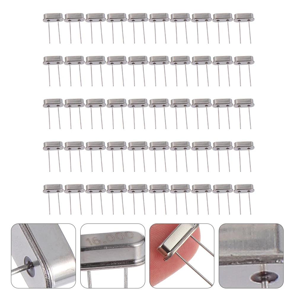

100pcs Quartz Crystal Oscillator 16Mhz Passive Crystal Resonator For Timing Circuits Clock Signal Generation In Automotive