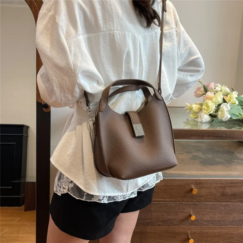 

Luxury Ladies Leather Tote Bag Designer Crossbody Shoulder Handbag For Women Waterproof Elegant Office Work Bag