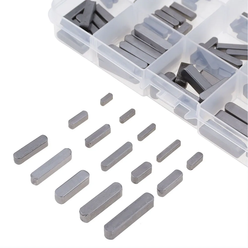 140 قطعة/صندوق M3 M4 M5 M6 مربع مستطيلة مفاتيح الفولاذ المقاوم للصدأ وتد محرك رمح موازية نوع مجموعة مفاتيح مسطحة