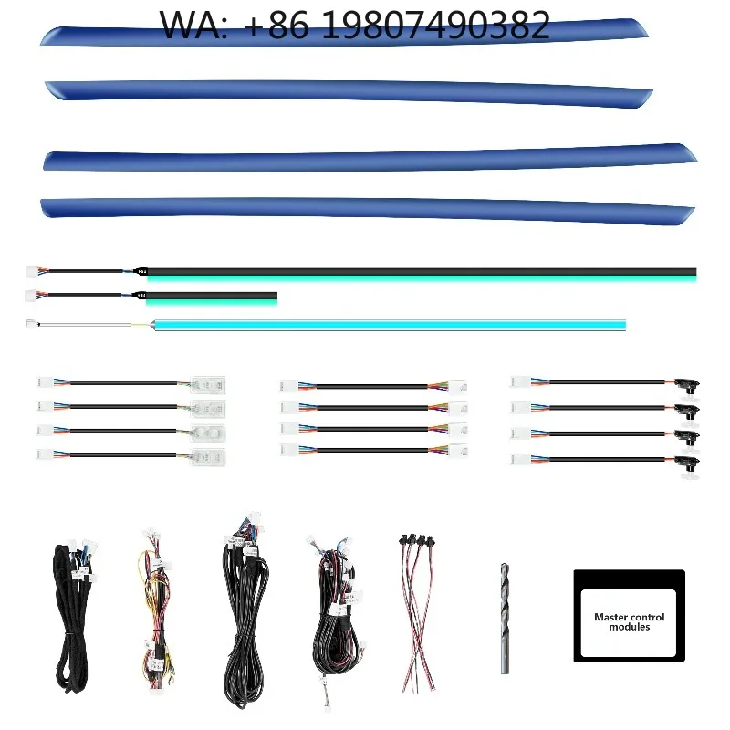 64 Color Symphony Air Vent LED Atmosphere Kit, Dynamic Interior Ambient Strip Fit 2013-2019 F30 Sedan Dashboard Refit Accessorie