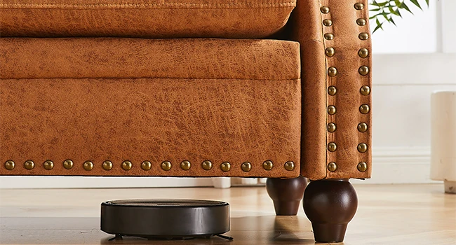 elegant brown sofa