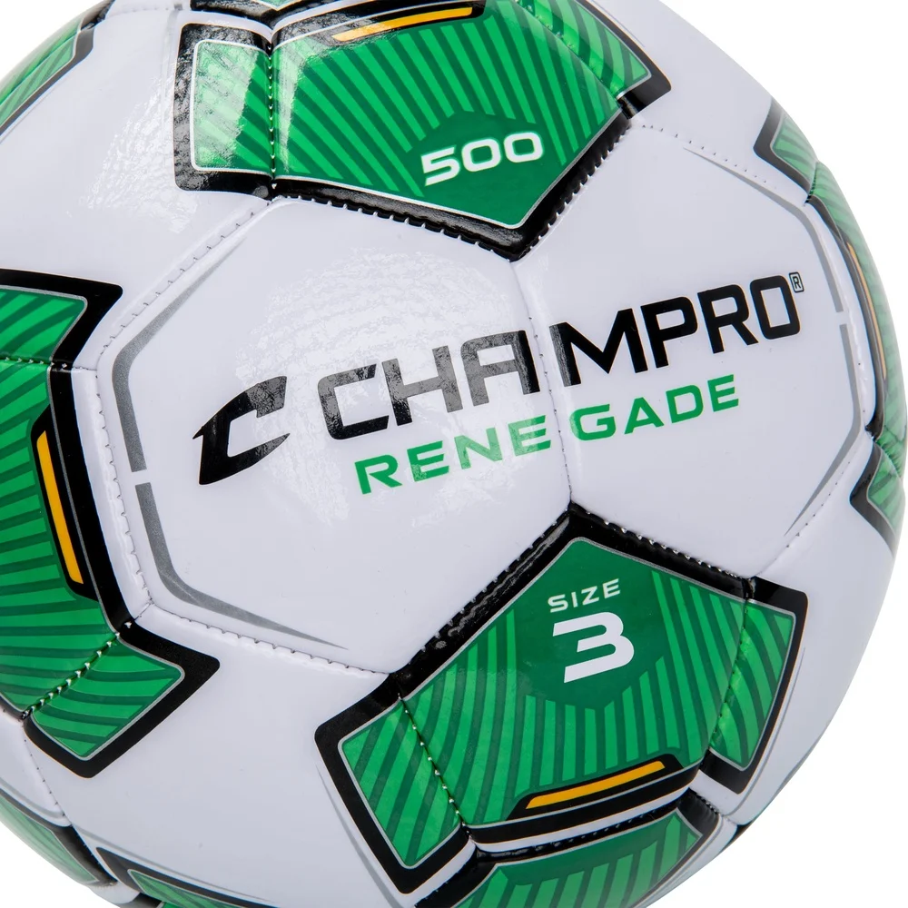 Renegade Fußball, Größe 3, langlebig, PVC-Kunstleder, Air-Lock-Blase, Jugendübung, Freizeitsport, Ausrüstung, Training