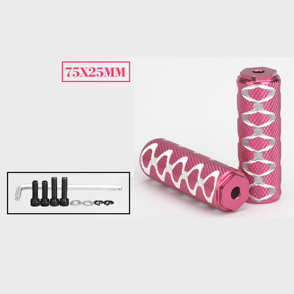 

Bike MTB Foot Pegs Strongly-built Axle Aluminum Bicycle Easy To Install Front Rear Heavy Weight-bearing Outdoor