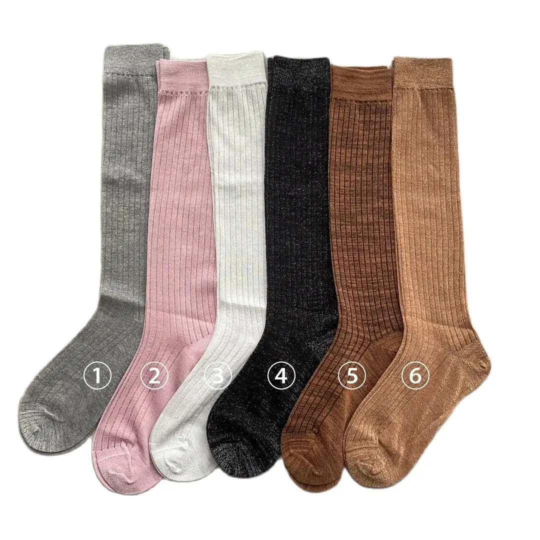 2024 Maillard thin gold thread Women's Socks