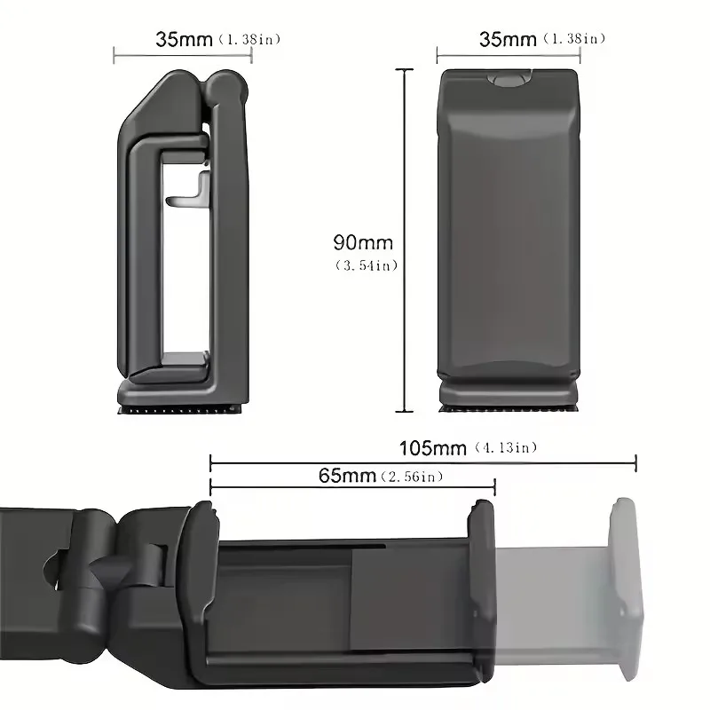 Multi-functional Train Seat Smartphone Stand Adjustable Selfie Holding Airplane Phone Holder Portable Travel Desk Flight Support view 4