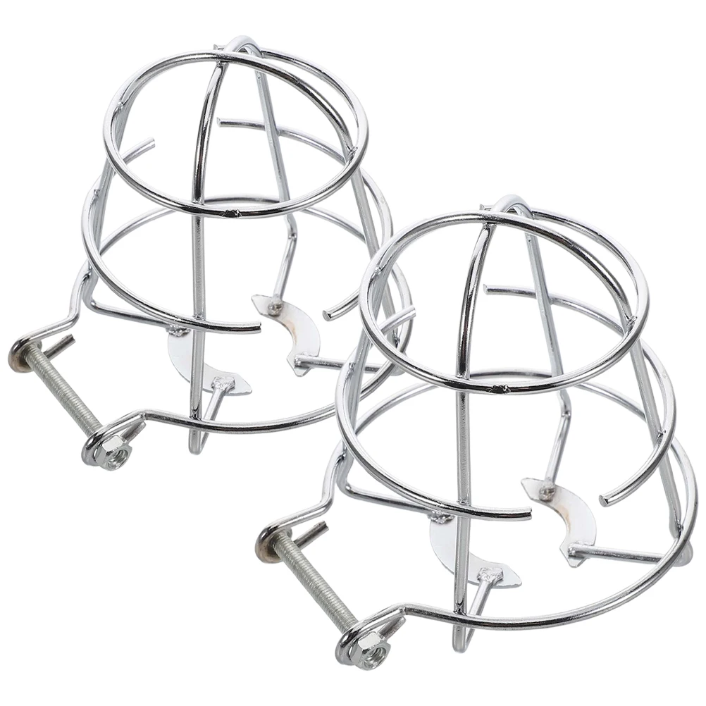 

2pcs Fire Sprinkler Head Rack Cover Silver Compact Design Easy Installation Wide Application splash shield sprinkler