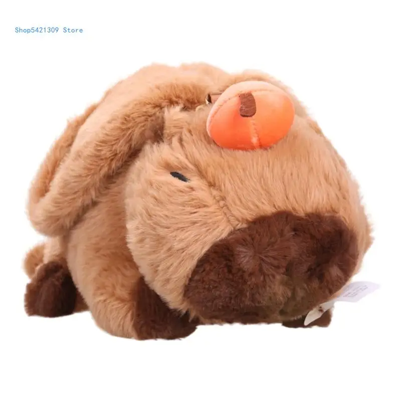 Cartoon Capybara Plush Body Bag Adjustable Shoulder Bag Valentines Gift