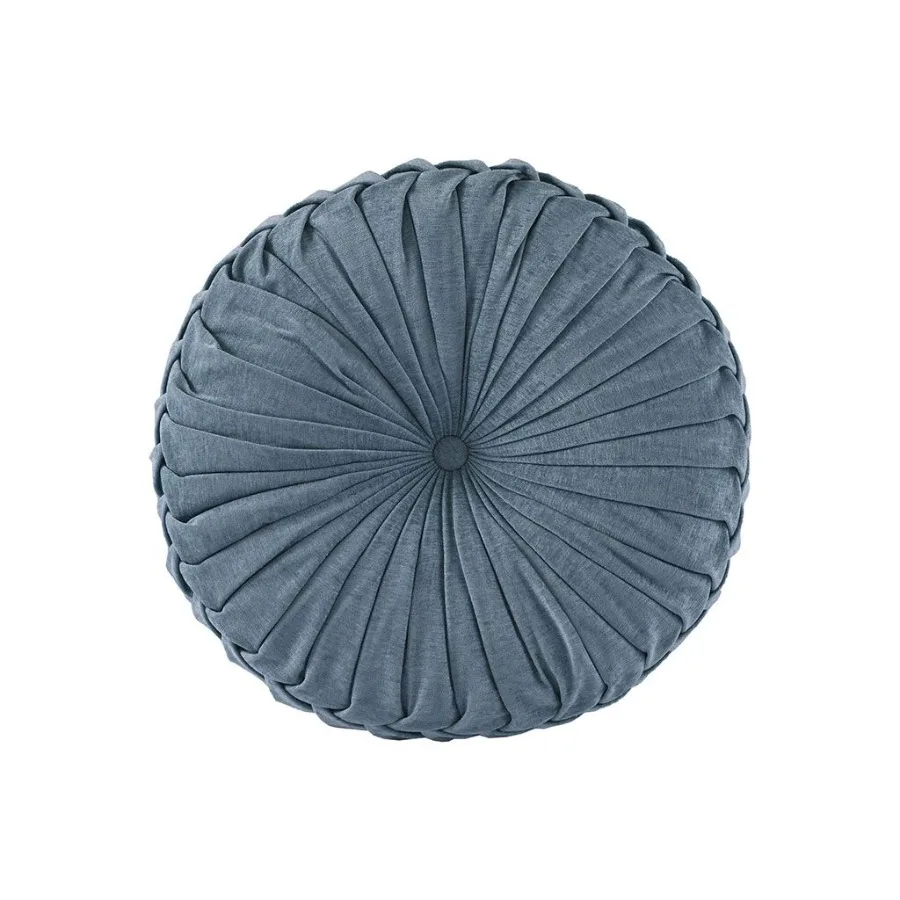 Coussin d'oreiller de sol rond en poly chenille