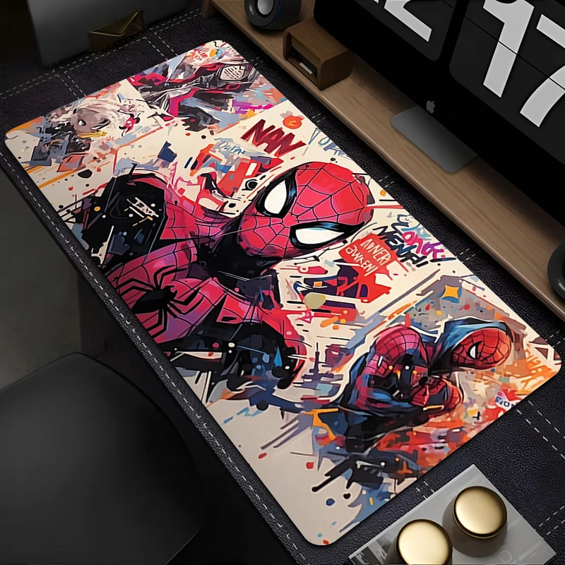 Marvel Spider-Man Anime Mouse Pad Office PC Kawaii Game Keyboard Mousepad Laptop Gaming Accessories Game Cabinet Desk Mat Carpet