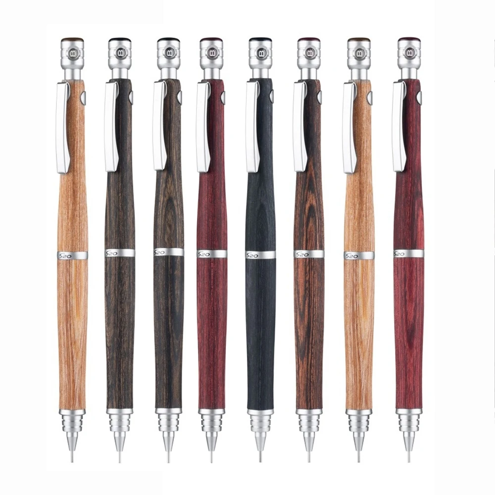 Japonia PILOT S20 Ołówek Mechaniczny 0.5mm Niska Grawitacja Metalowa Końcówka Drewniana Rączka Pisanie/Rysowanie/Tworzenie Rysunków Klasyczny Elegancki Prezent — zdjęcie produktu 7