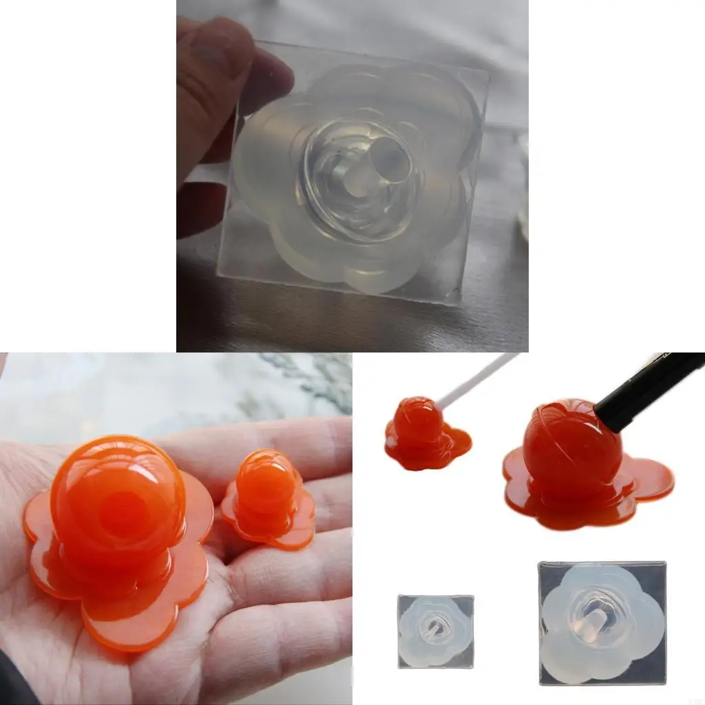 R3MC Versatile Lollipop Shaped Silicone Mold For Resin Casting And Desktop Ornament