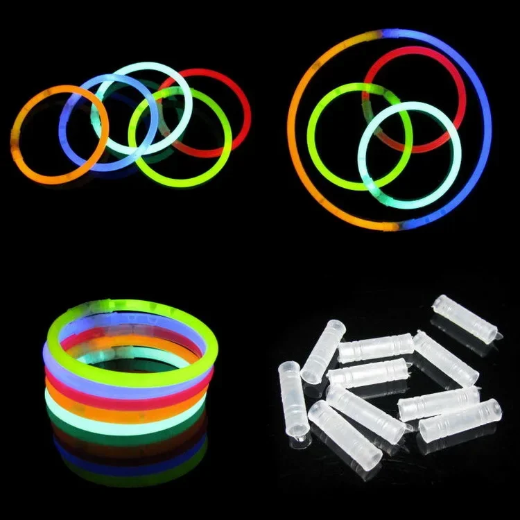 10pcs/set Funny Glow Fluorescence Light Sticks Bracelets Necklaces Neon for Children Luminous LED Toys Novelty Night Light