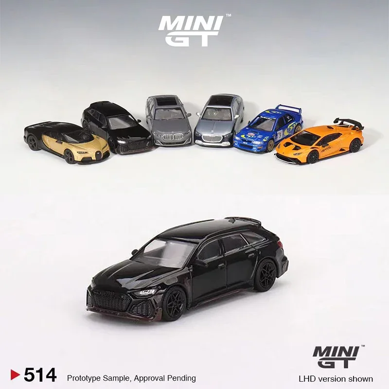 

Модель автомобиля MINI GT 1:64, модель автомобиля RS6, литой автомобиль #514 LHD, черный