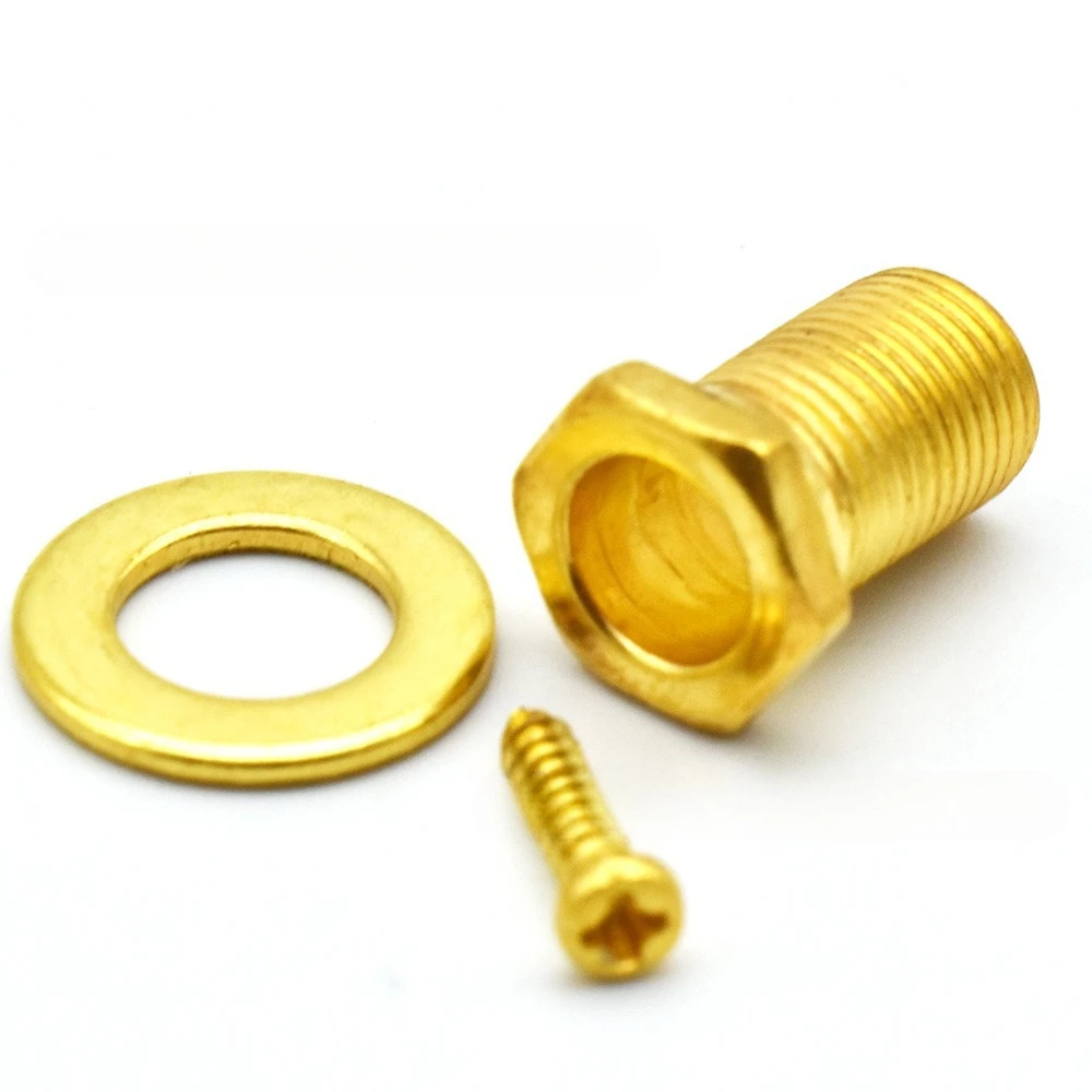 Enclosed Bass Tuner Nut Washer, Metal String Post Washer for Bass Guitar in Black/Gold/Chrome