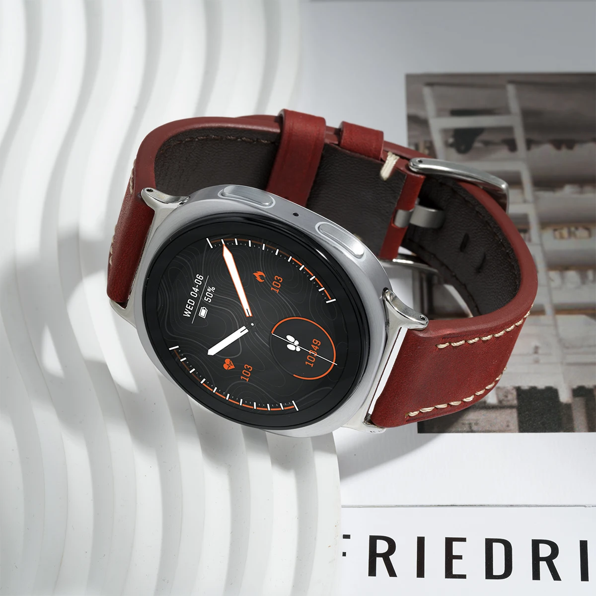 Correa de reloj de cuero para Samsung Galaxy Watch 8 40/44mm/8 pulsera clásica de 46mm correa de repuesto para reloj 7Ultra/Ultra 2025