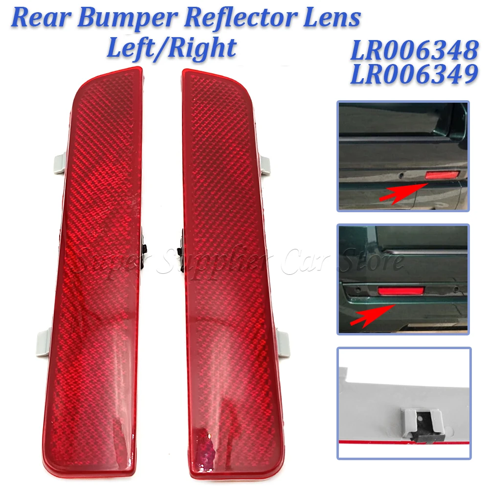 For Land Rover Range Rover 2003-2012 L322 Freelander 2 LR2 LR006348 LR006349 Rear Bumper Reflector Brake Light Bumper Taillight