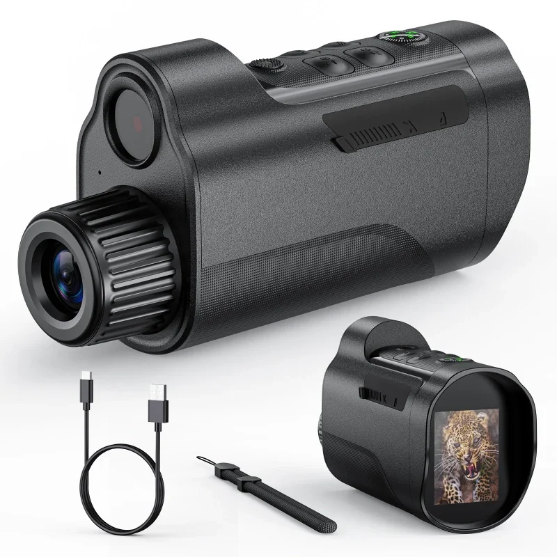 

2025 new monocular 2 inch 10X ultra high definition day and night photography video outdoor infrared night vision device