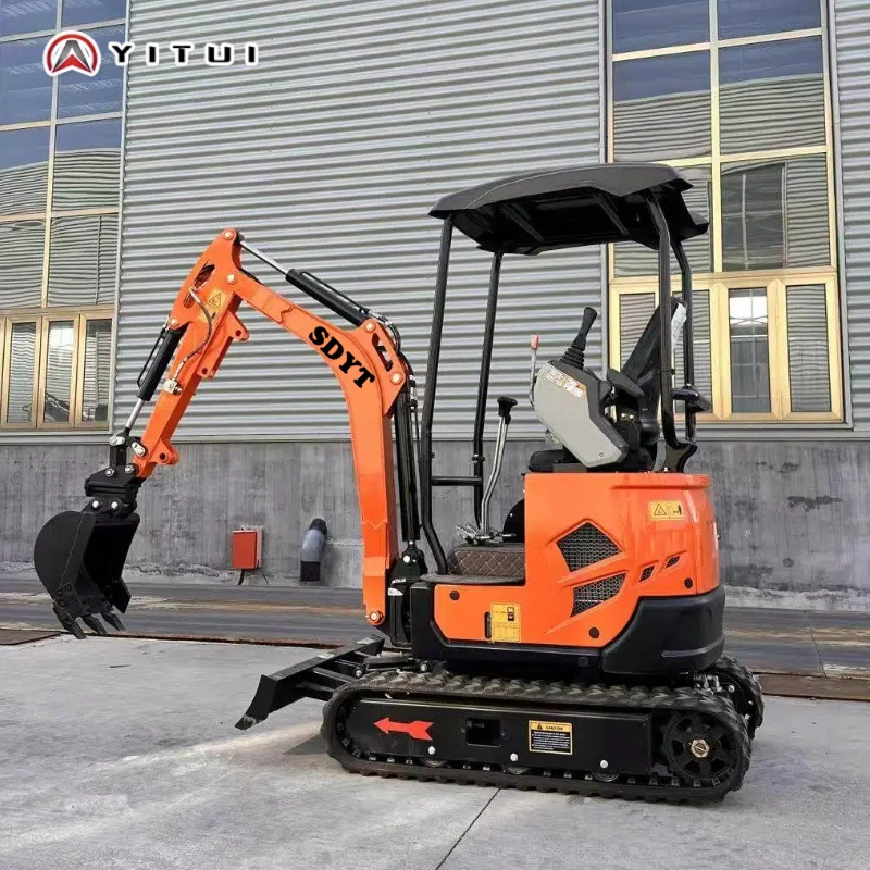 Miniexcavadora pequeña de 2,0 toneladas, miniexcavadora con certificación Ce de alta calidad, motor Kubota agrícola personalizado