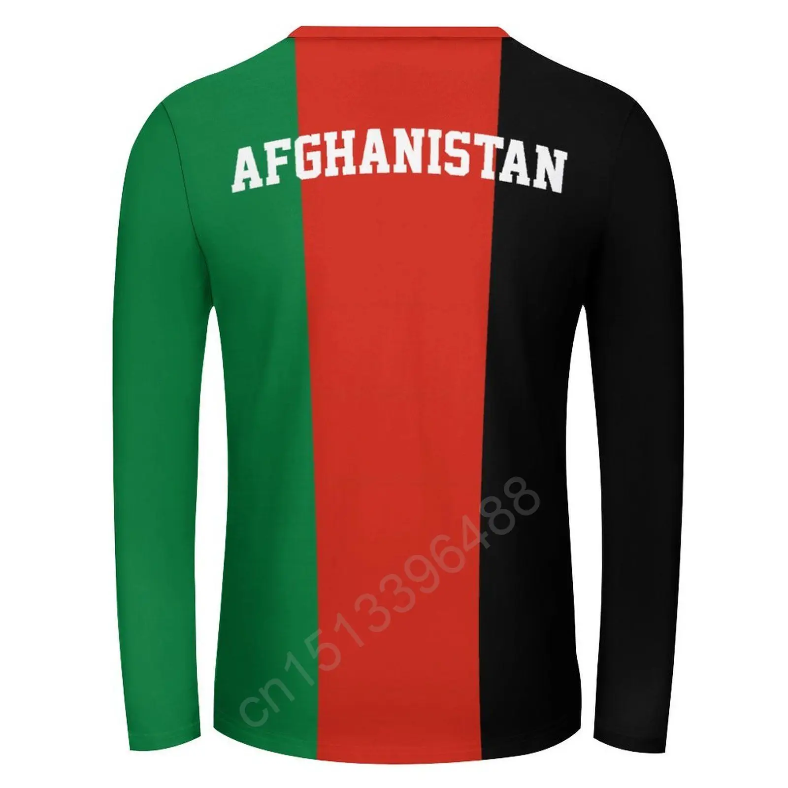 Afghanistan Flag 3D Men's Women Round Neck T-shirt Casual Long Sleeve T Shirt Fashion Pullover Trend Men Clothing