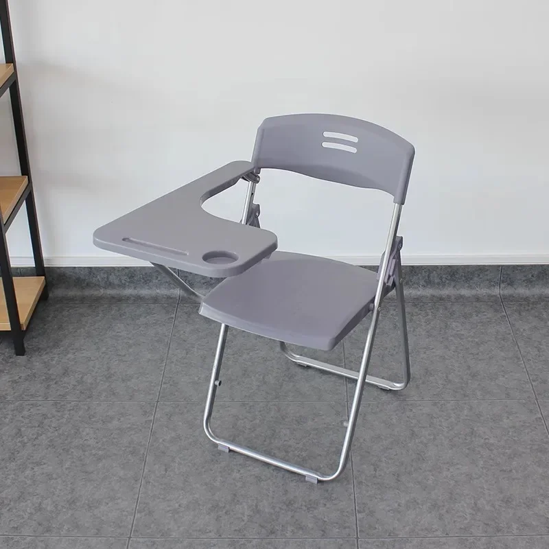 modern plastic folding training room college university high school classroom student study chair with shelf writing pad basket