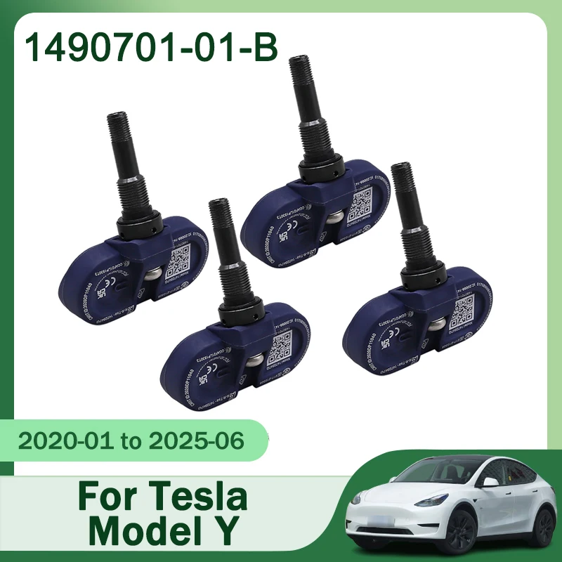 

4pcs TPMS Tire Sensor 1490701-01-B For Tesla Model Y X S 3 Tire Pressure Monitoring System 149070101B