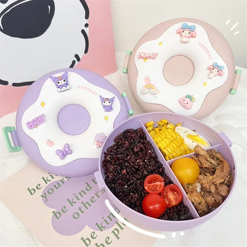 

Sanrio Bento Fruit Box My Melody Kawaii Открытый Пикник Дети Офисный работник It's To Go Салат Свет Еда Мультяшный ланч-бокс