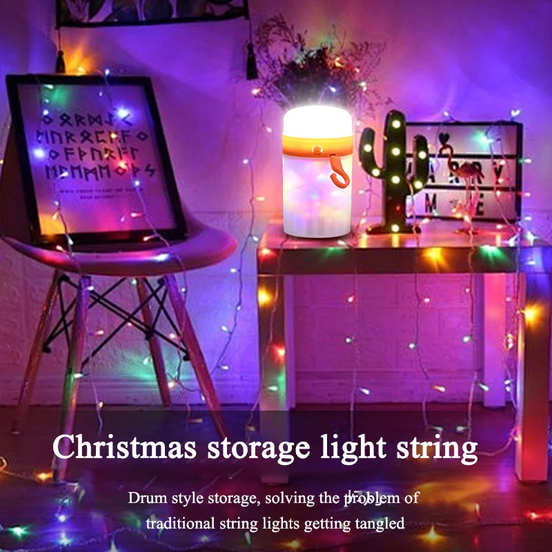 Starry Sky Camping Light Outdoor String Light Colorful Atmosphere Light Tent Camping Light USB Charging Decorative Light
