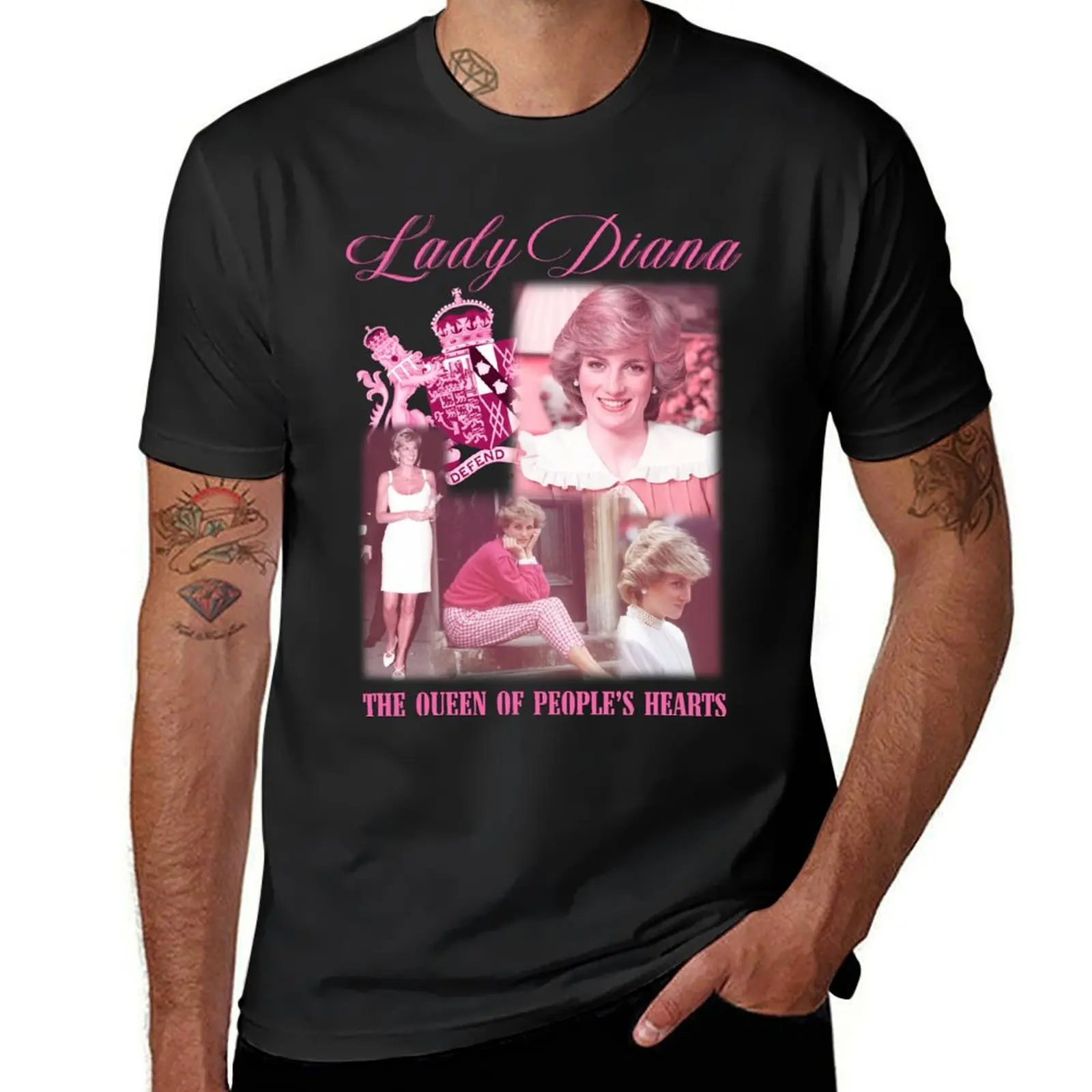 Princess Diana Vintage Design T-Shirt sports fans blanks quick-drying t shirts for men cotton