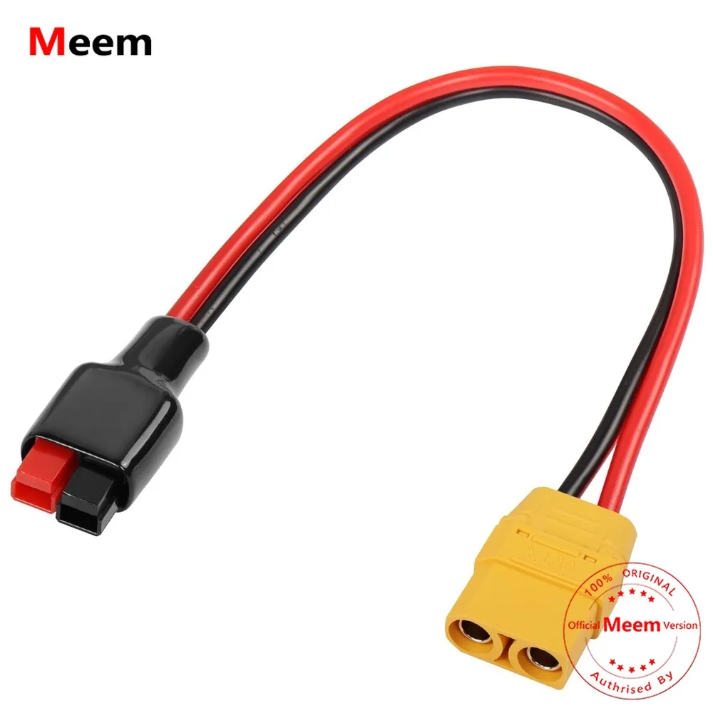 

30A Connector to XT90 Short Cable,12AWG XT90 Female Jack to Solar Panel Connector Conversion Cable for Portable Power Station