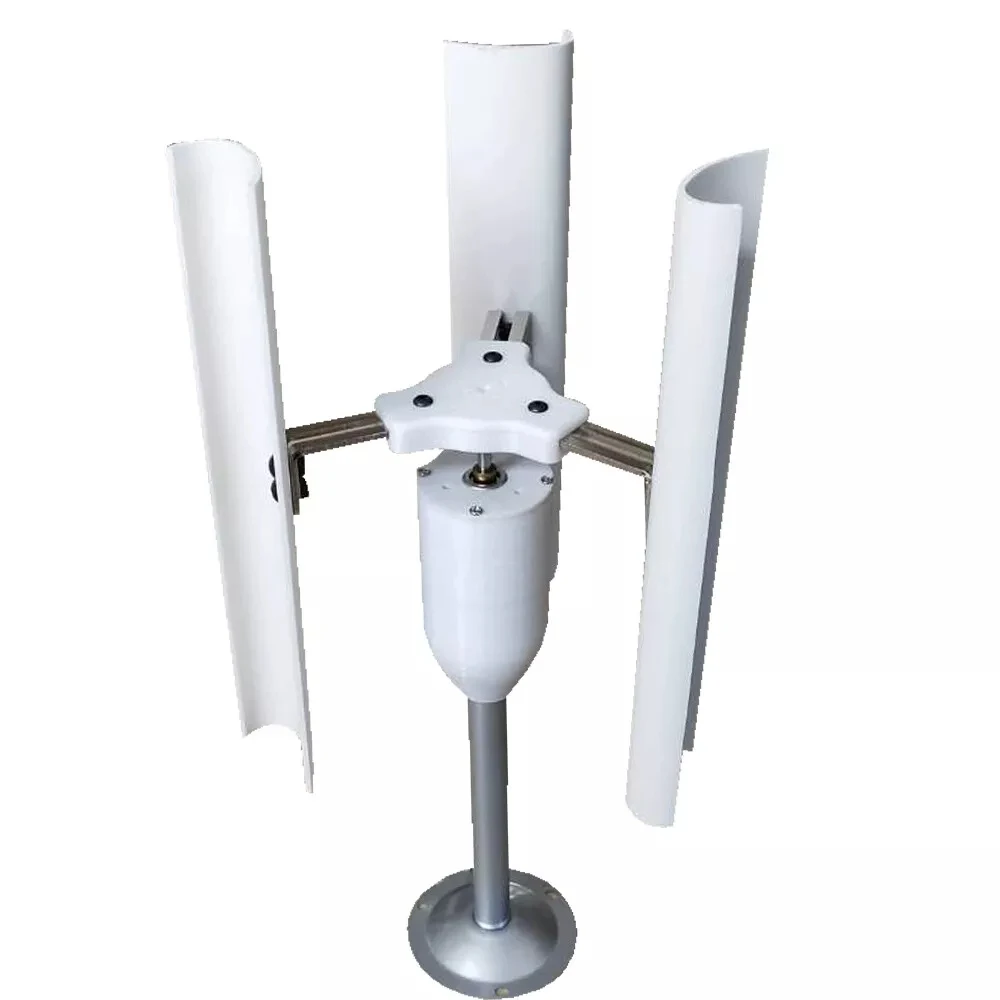 12V Vertical Wind Turbine Generator – 3-Blade Windmill Charger with Teach Mode
