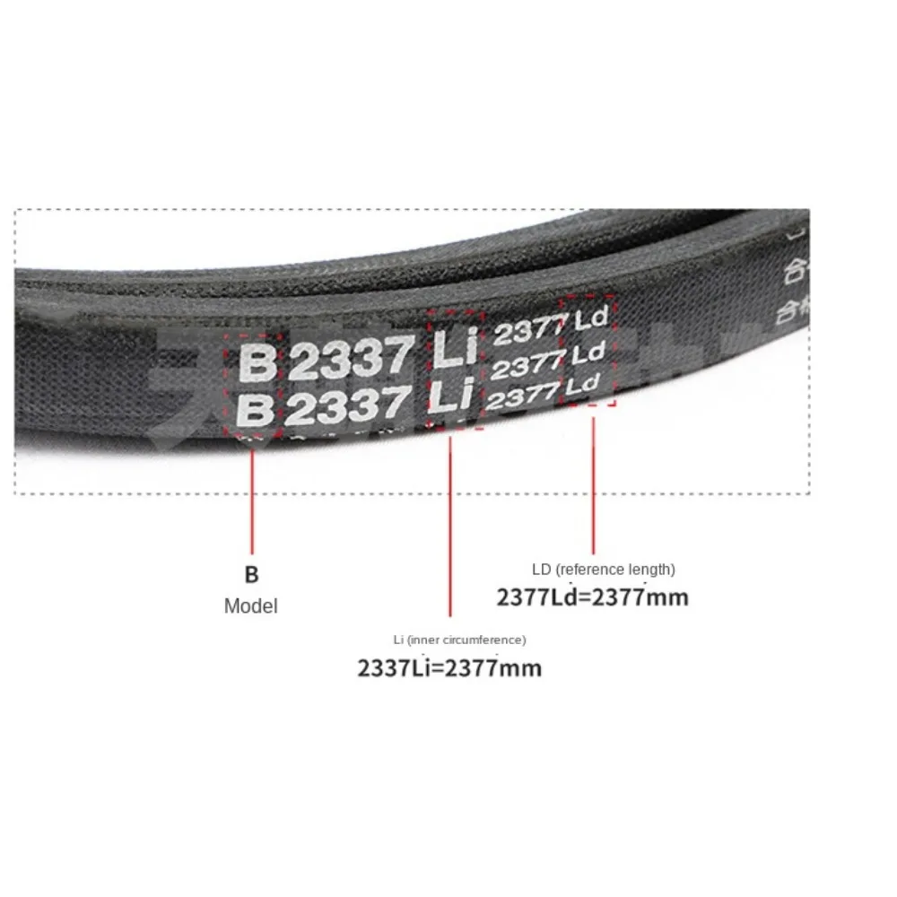 1Pcs Triangle Belt B2032Li B2050 B2057 B2083 B2100 B2108 Drive Belt Type B