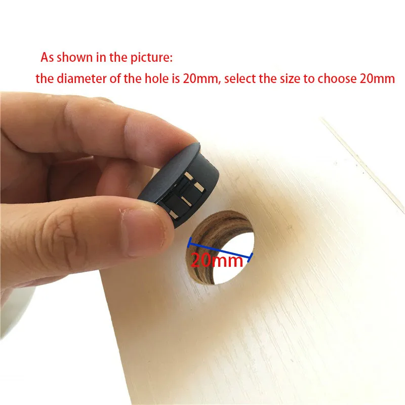 2-30pc Nylon Snap-on Plug Plastic Hole Pipe Inserts Plug Dust Caps Flat Head Reserved Hole Plugging Steel Pipe Inner Plug