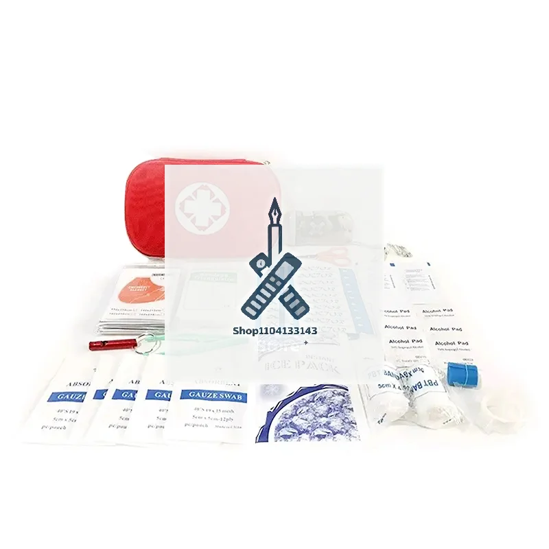 مجموعة الإسعافات الأولية المحمولة المقاومة للماء - مجموعة العناية بالطوارئ للسفر الطبي للمنزل والكلية والنوم والتخييم والمشي لمسافات طويلة #1