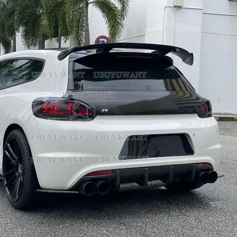 Carbon Surface Spoiler for VW Scirocco 2009-2017 Year Type ABS Material Car Rear Trunk Roof Accessories