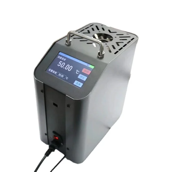 IP65 Rated Dry Block Testing Bench Digital Touch Panel -30 To 1200 Celsius 300mm Extended Probe Built-In USB Port OEM ODM Suppor