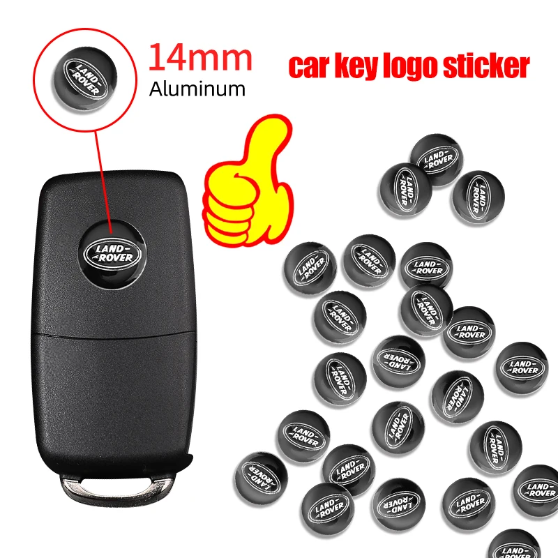 Car Sticker Aluminium Auto Keys Decoration Decal Accessories For Land Rover Bmw Audi Toyota Lexus Hyundai Alfa Romeo Cadillac