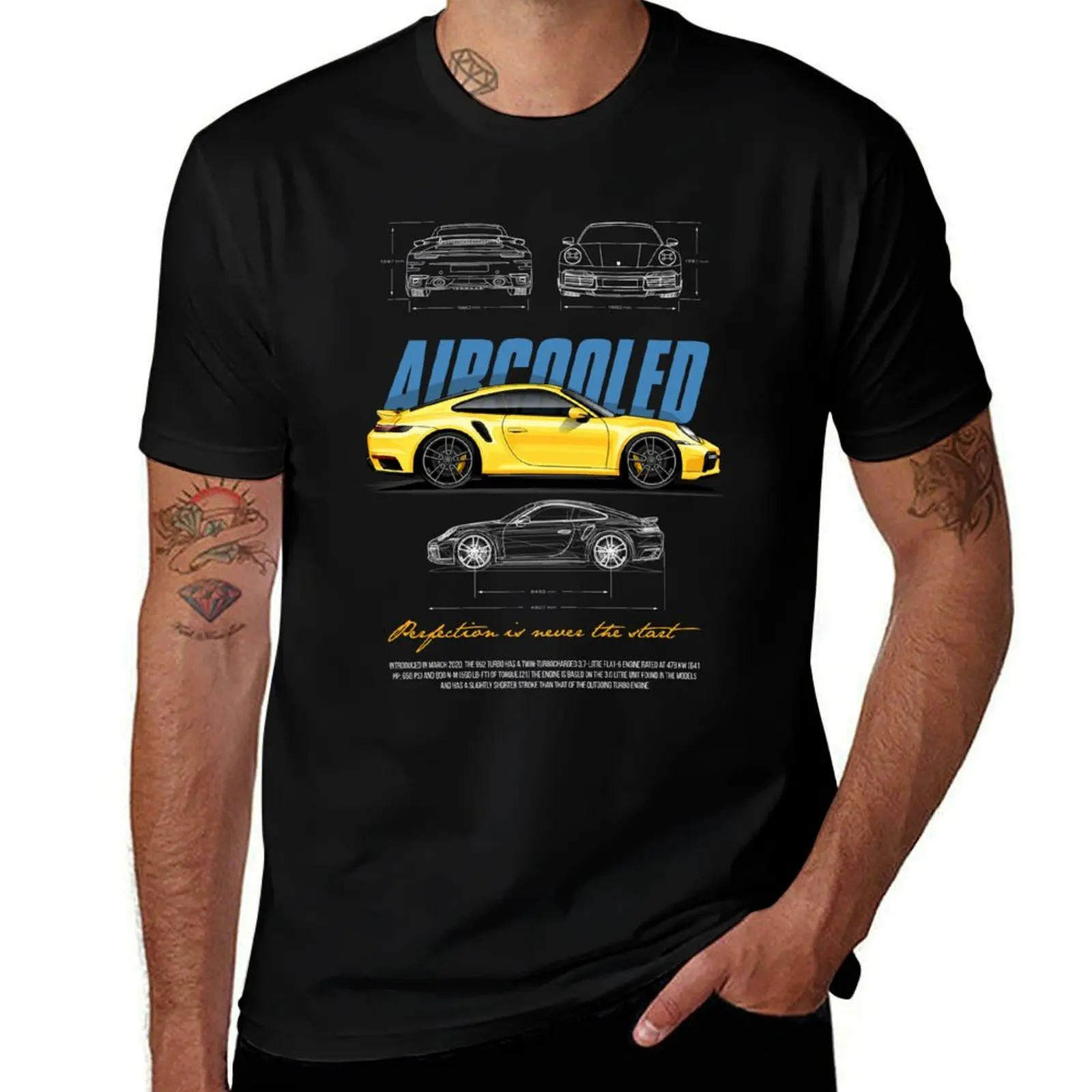 yellow turbo T-Shirt Creative Graphic Tee Shirt
